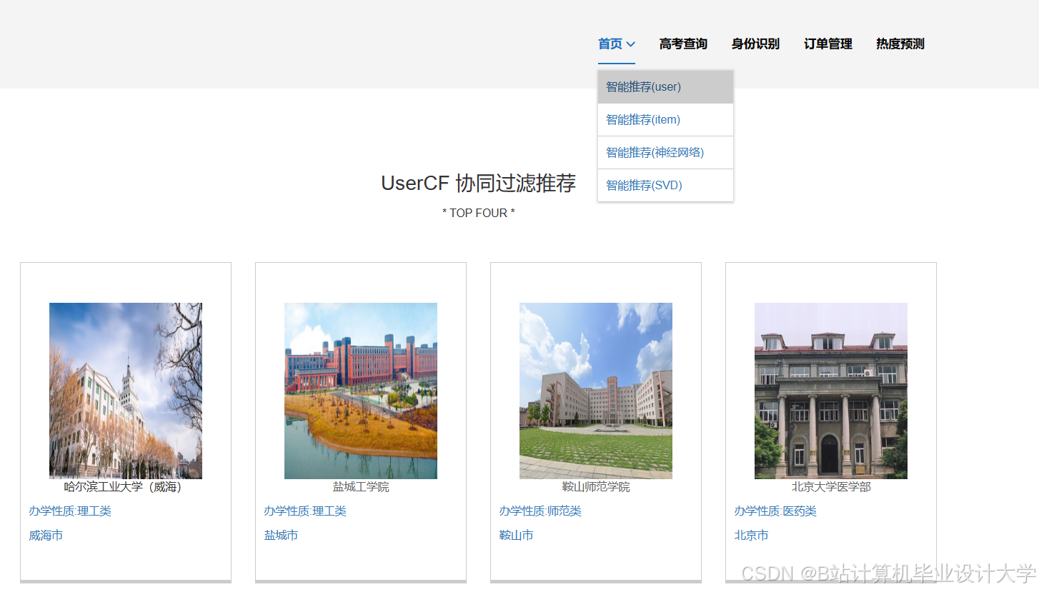 计算机毕业设计Python+PySpark+Hadoop高考推荐系统 高考可视化 大数据毕业设计(源码+LW文档+PPT+详细讲解) -CSDN博客