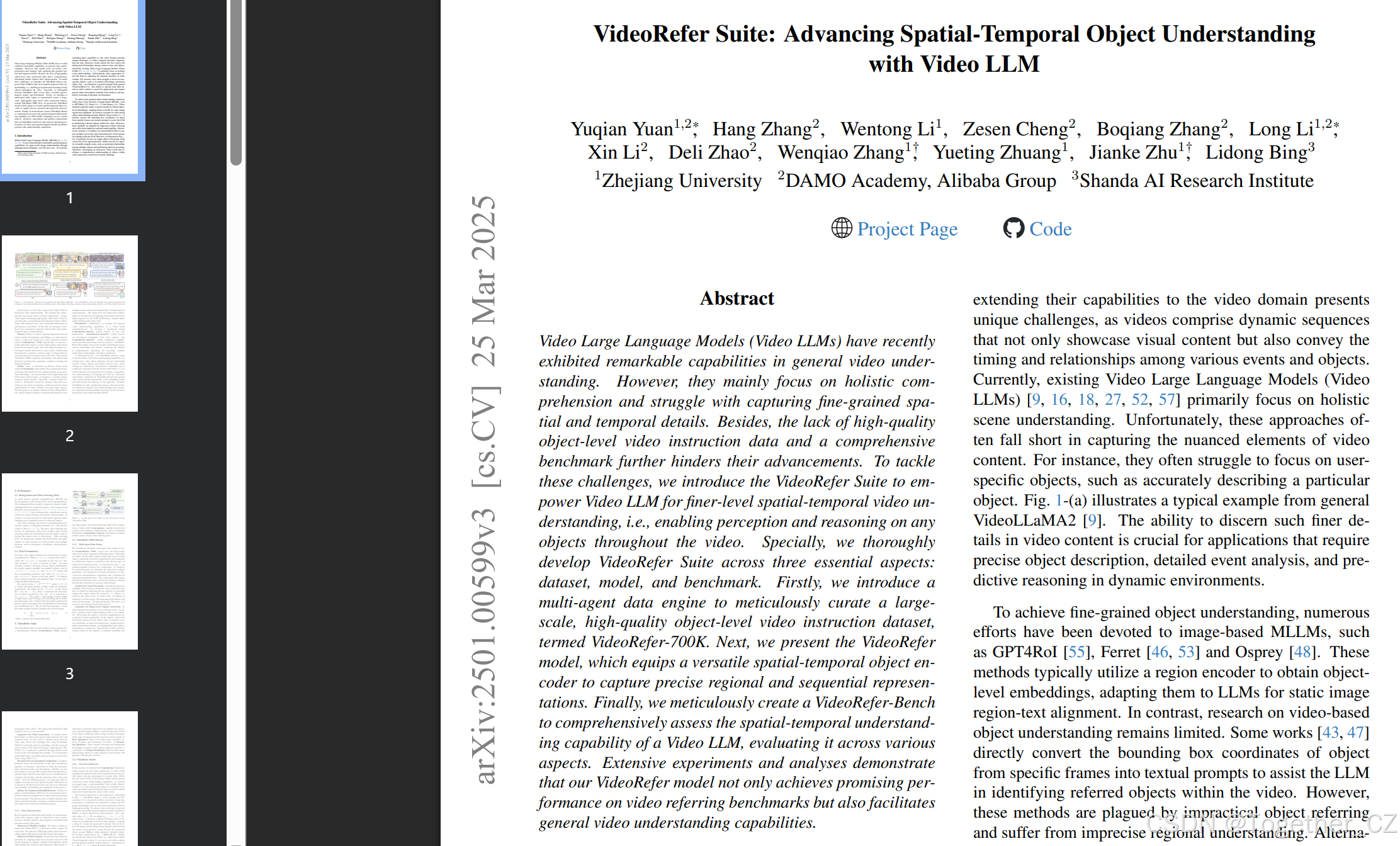 VideoRefer Suite: Advancing Spatial-Temporal Object Understanding with ...