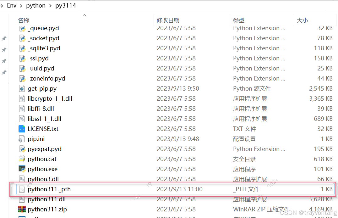 Python ._pth文件