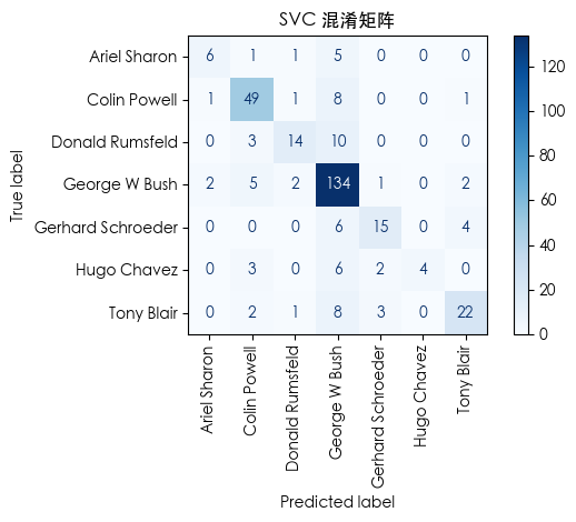 SVM 混淆矩阵