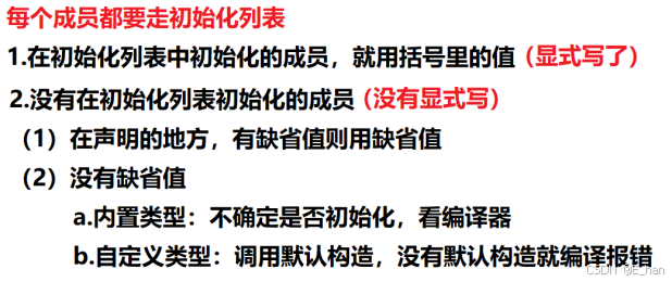 尽量使用初始化列表初始化的原因