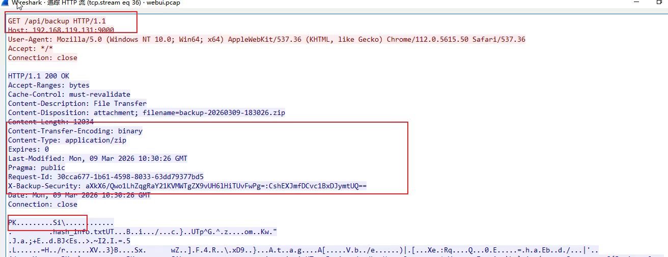 未授权请求backup