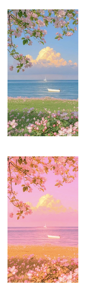 原图与滤镜效果对比