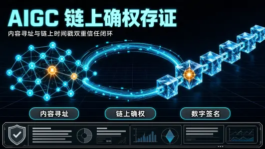 AIGC 版权确权实战:利用去中心化存储 IPFS 与区块链时间戳构建不可篡改凭证封面图