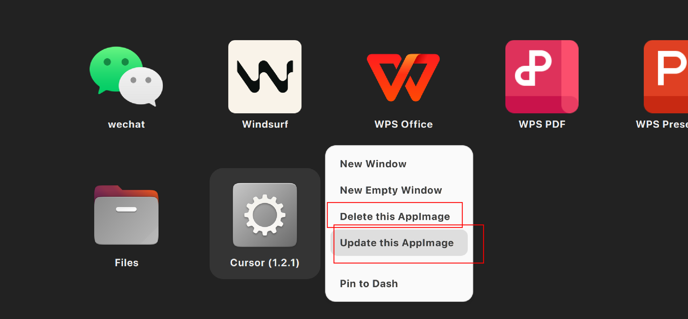 update app
