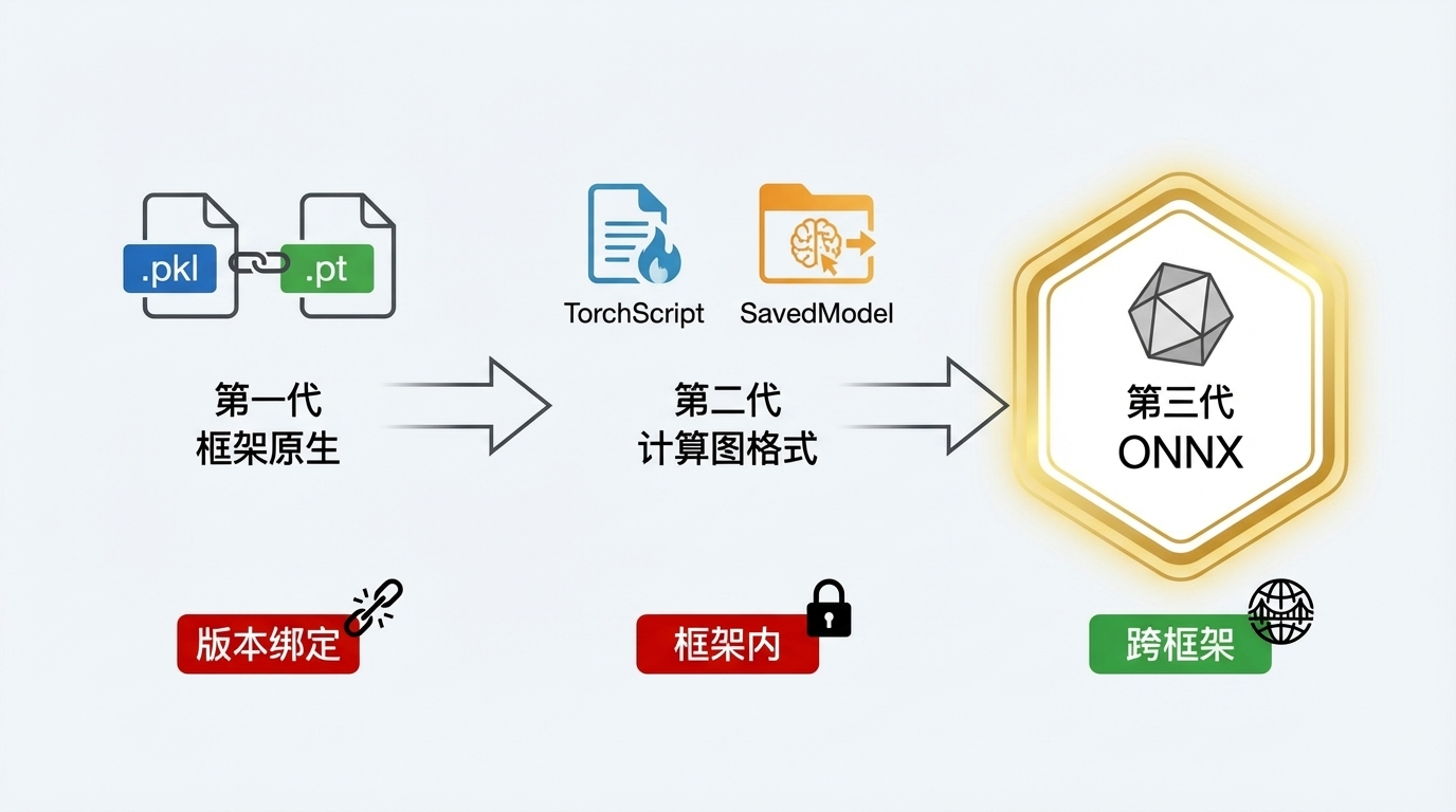 模型序列化格式的三代演进