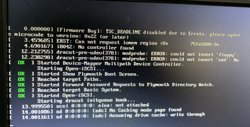 centos 7.X 重启失败显示i8042: no controller found_no