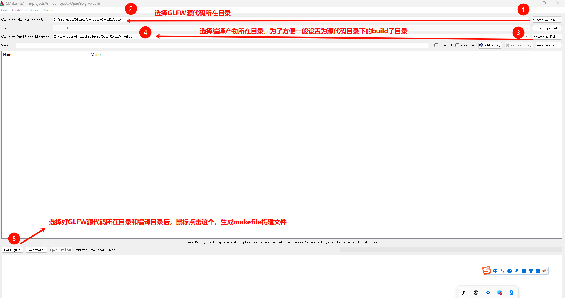Configure