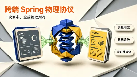 跨端统一的 Spring 动画参数协议:Web 与 Flutter 共享物理配置封面图