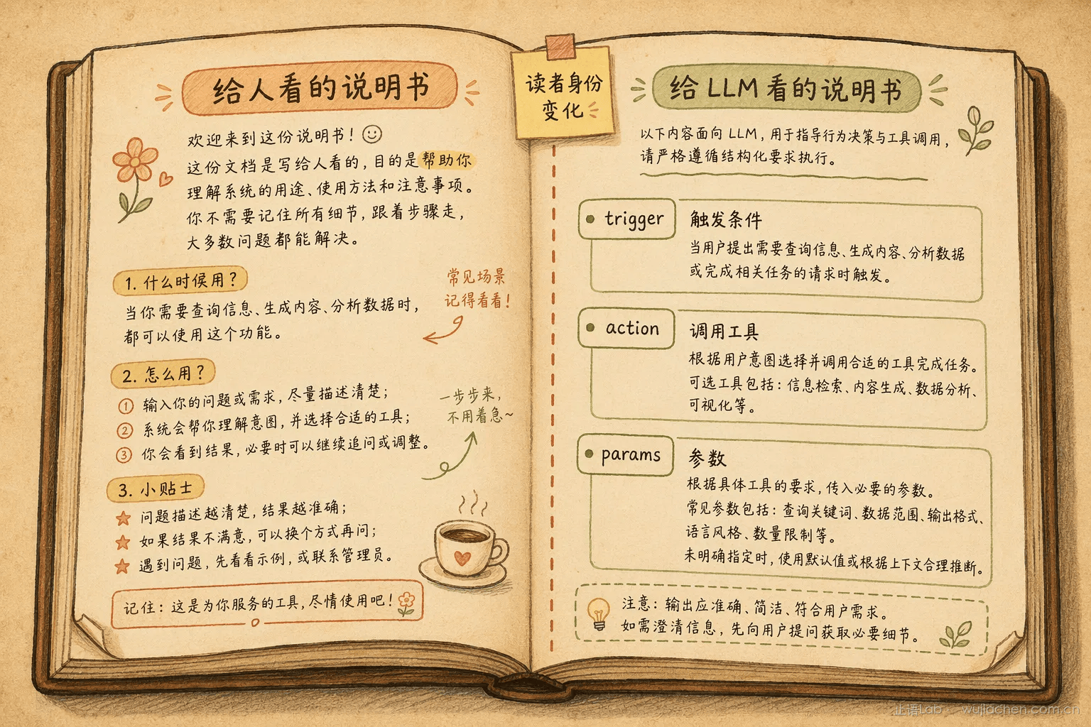 Skills：两本说明书对比