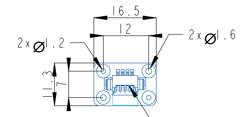对角线上的孔一样