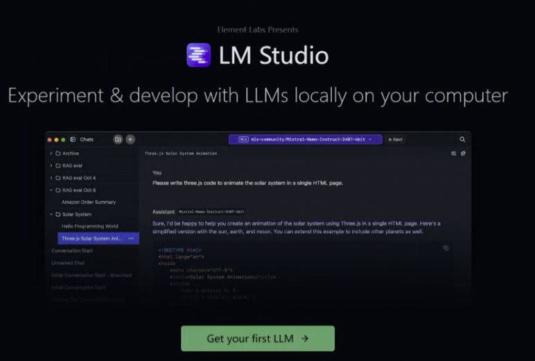 LM Studio的本地模型管理界面