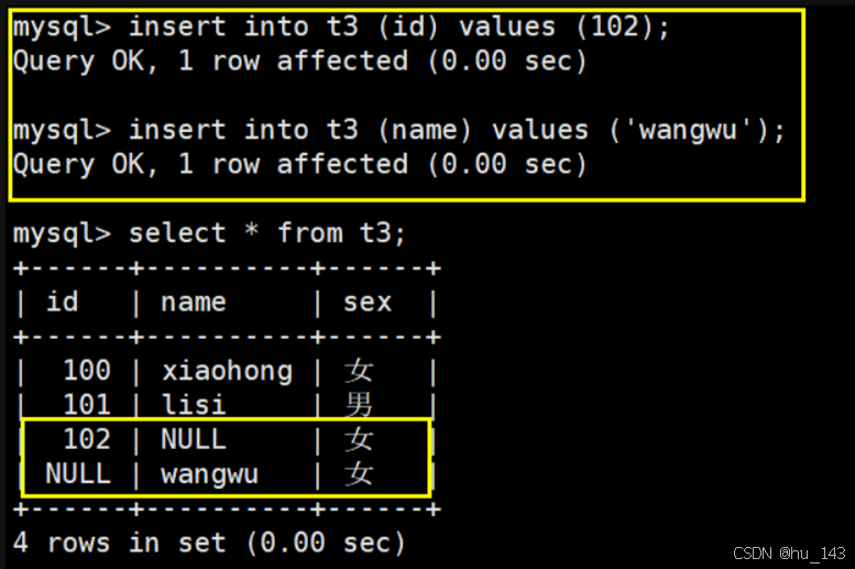 MySQL——表的约束_mysql not null default-CSDN博客