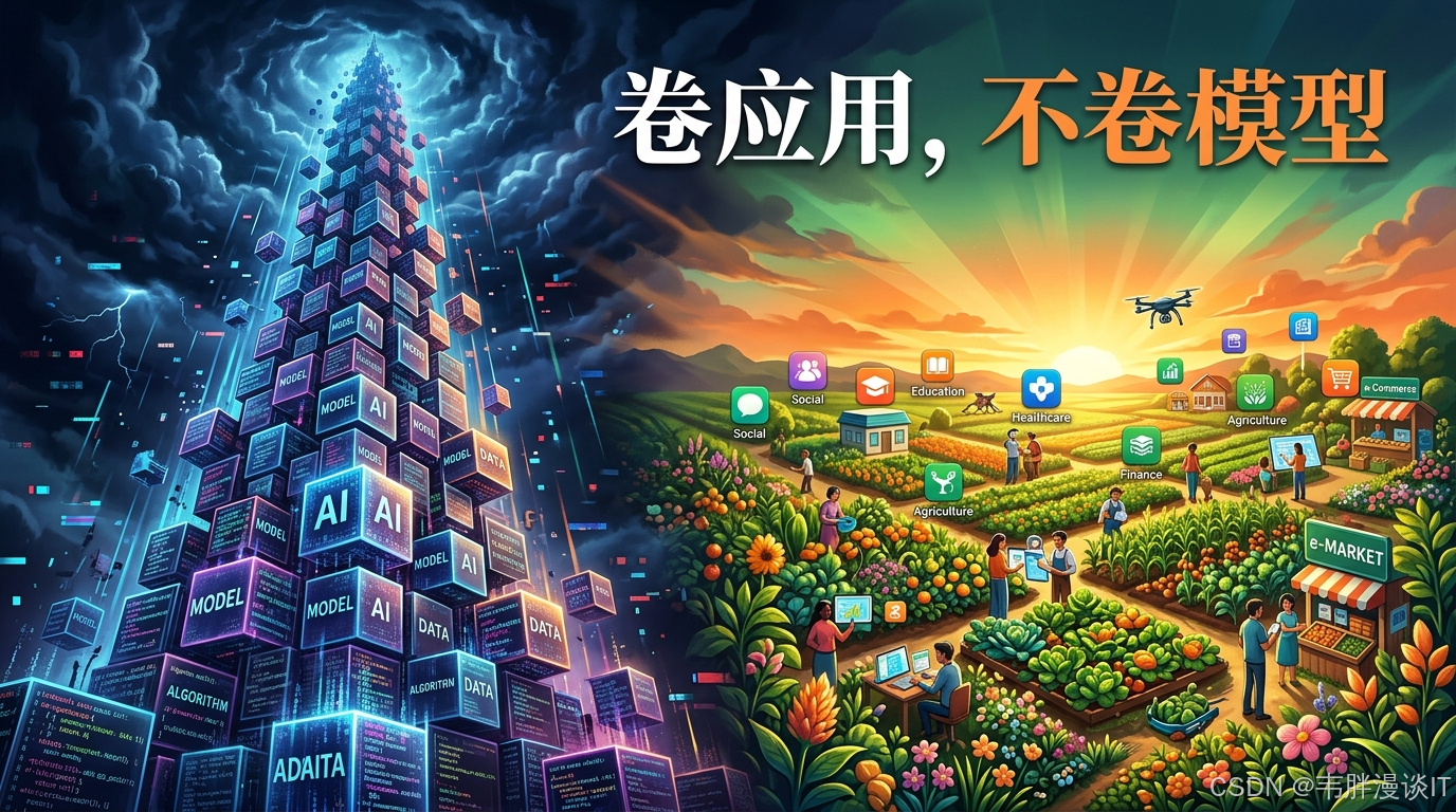 卷应用不要卷大模型”背后的产业逻辑