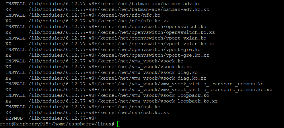 make modules_install