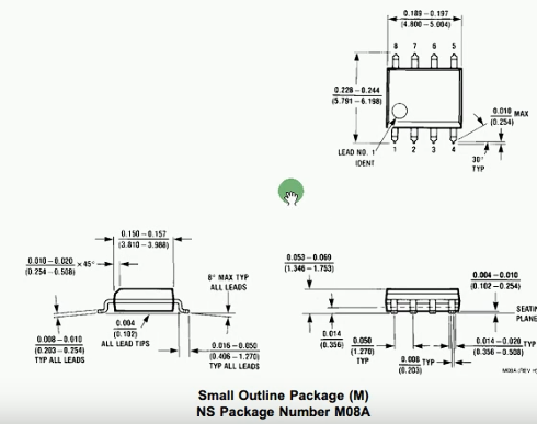 SOIC-8封装尺寸图示