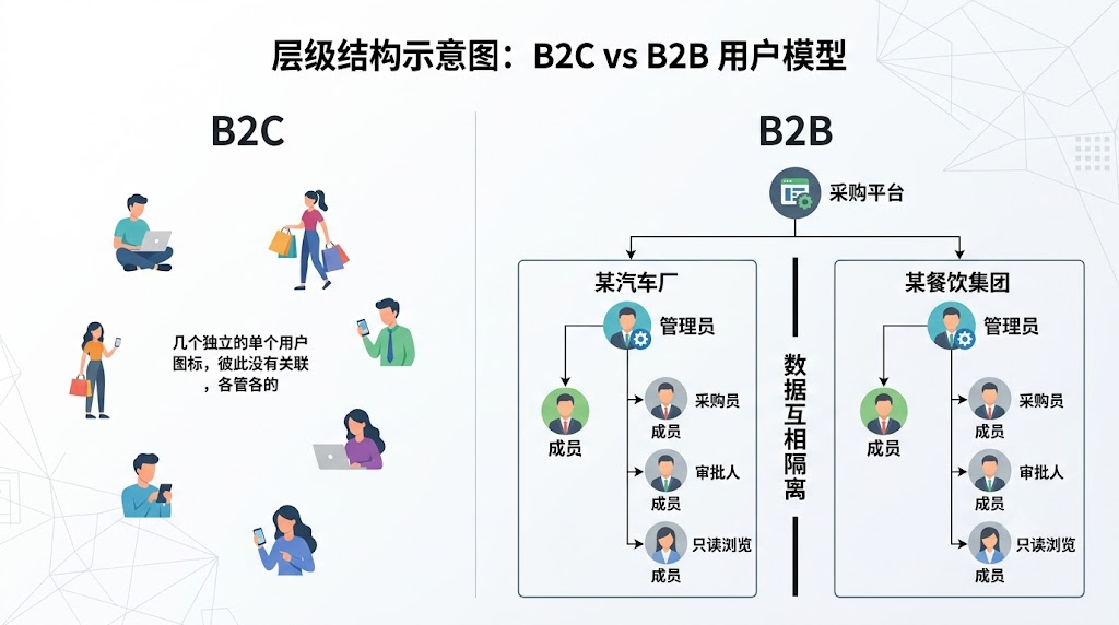 B2B 场景下的组织与成员关系