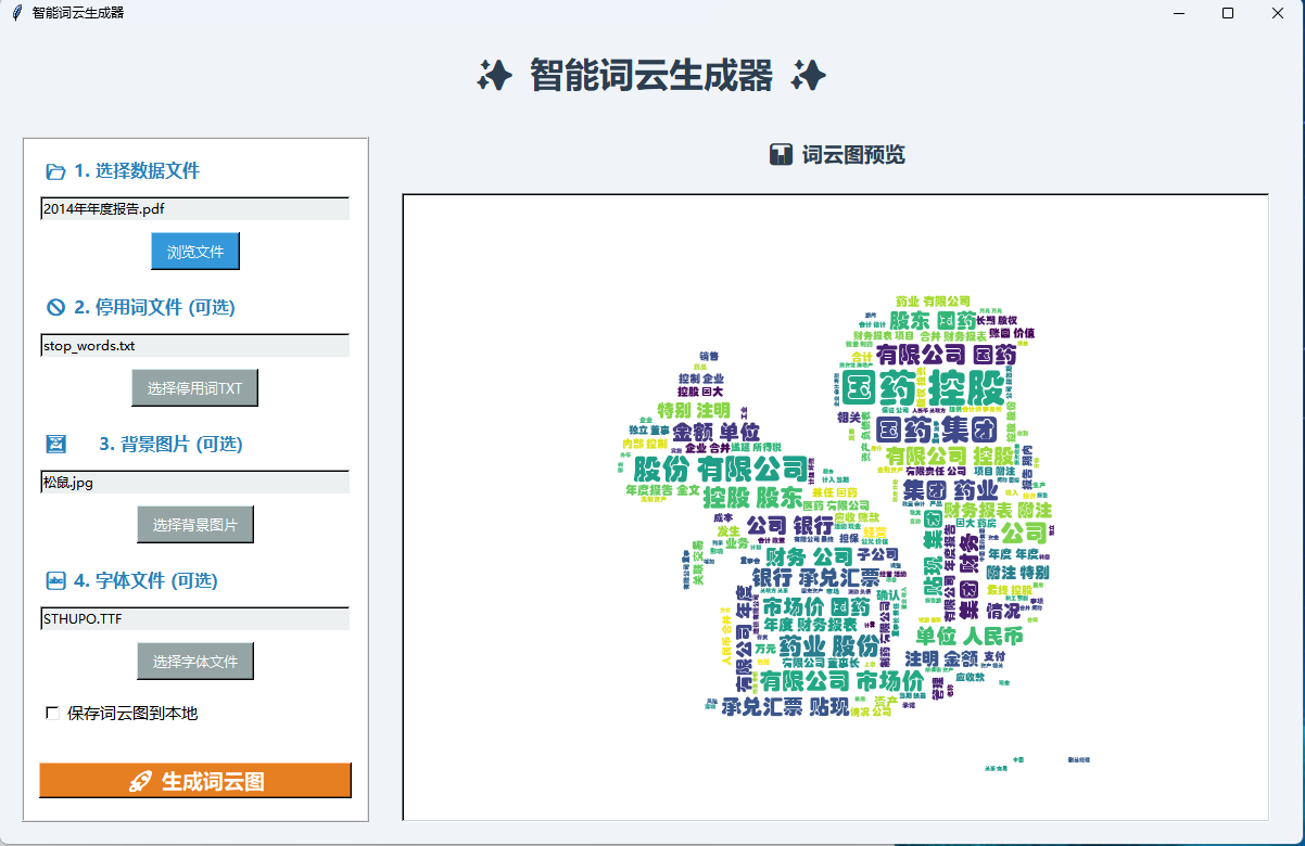 Python 可视化|多功能智能词云生成器(GUI + 多格式 + exe 双击即用)_python-tkinter 词云图生成器-CSDN博客
