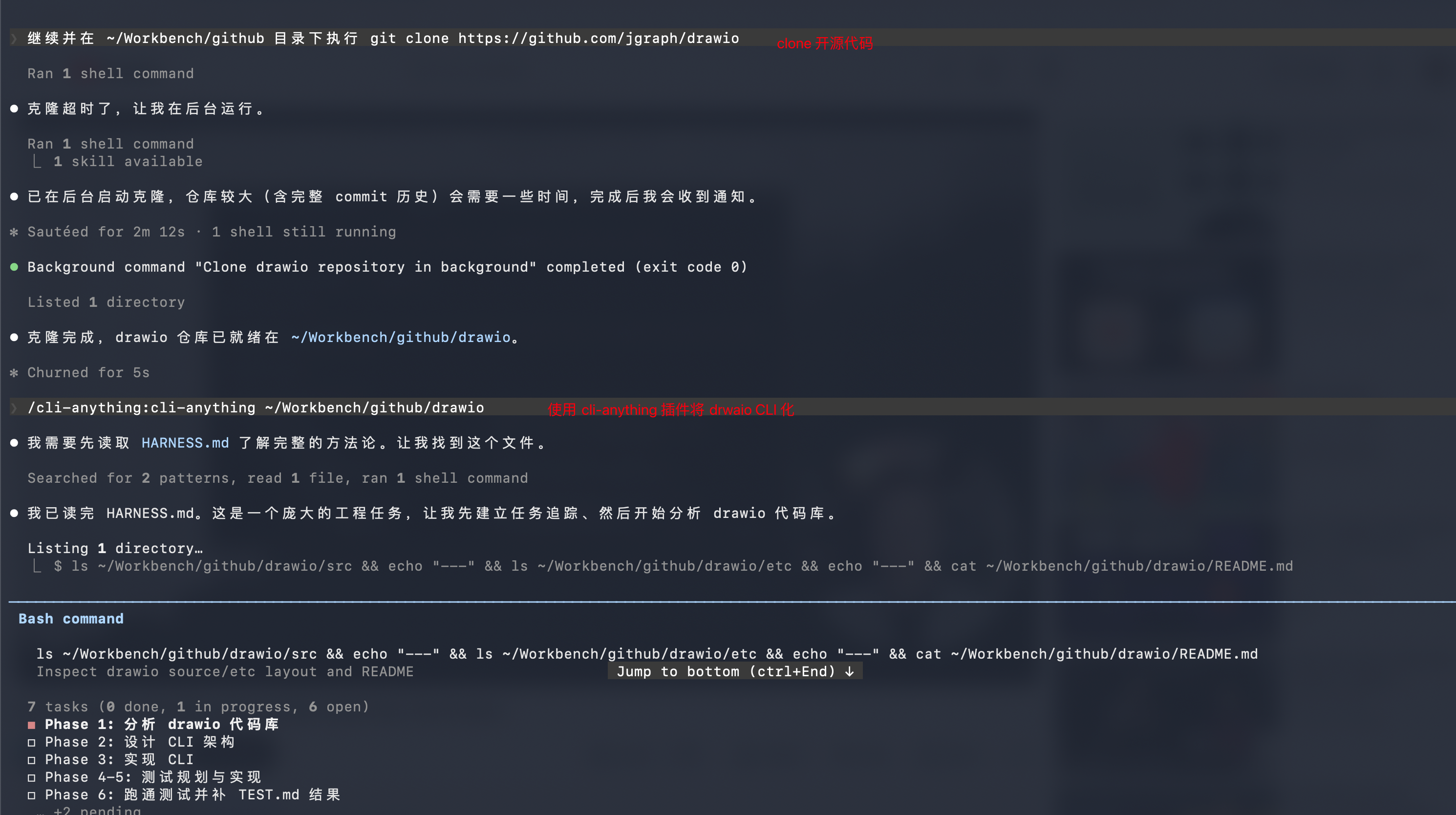 run cli-anything pipeline