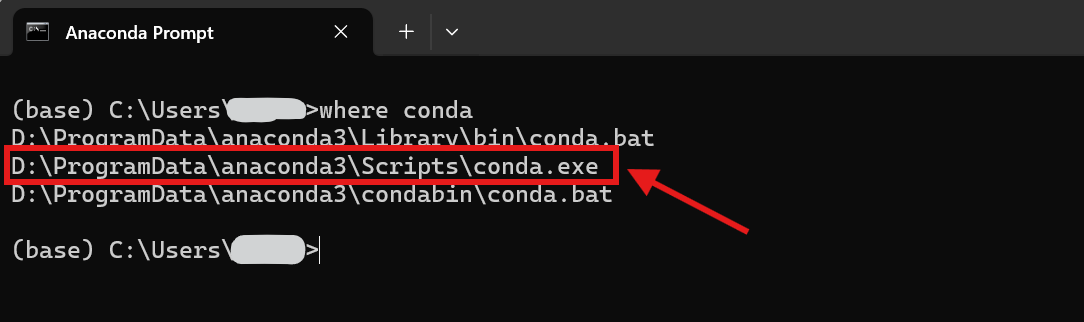 请求conda路径
