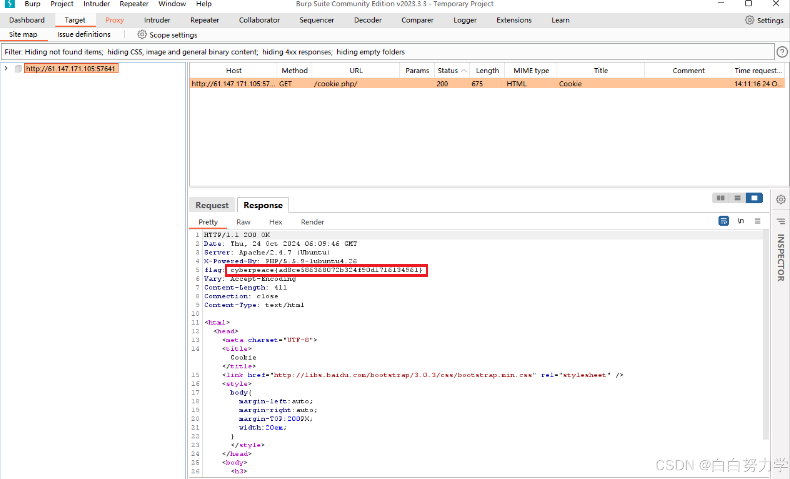 攻防世界新手题——Cookie_攻防世界cookie-CSDN博客