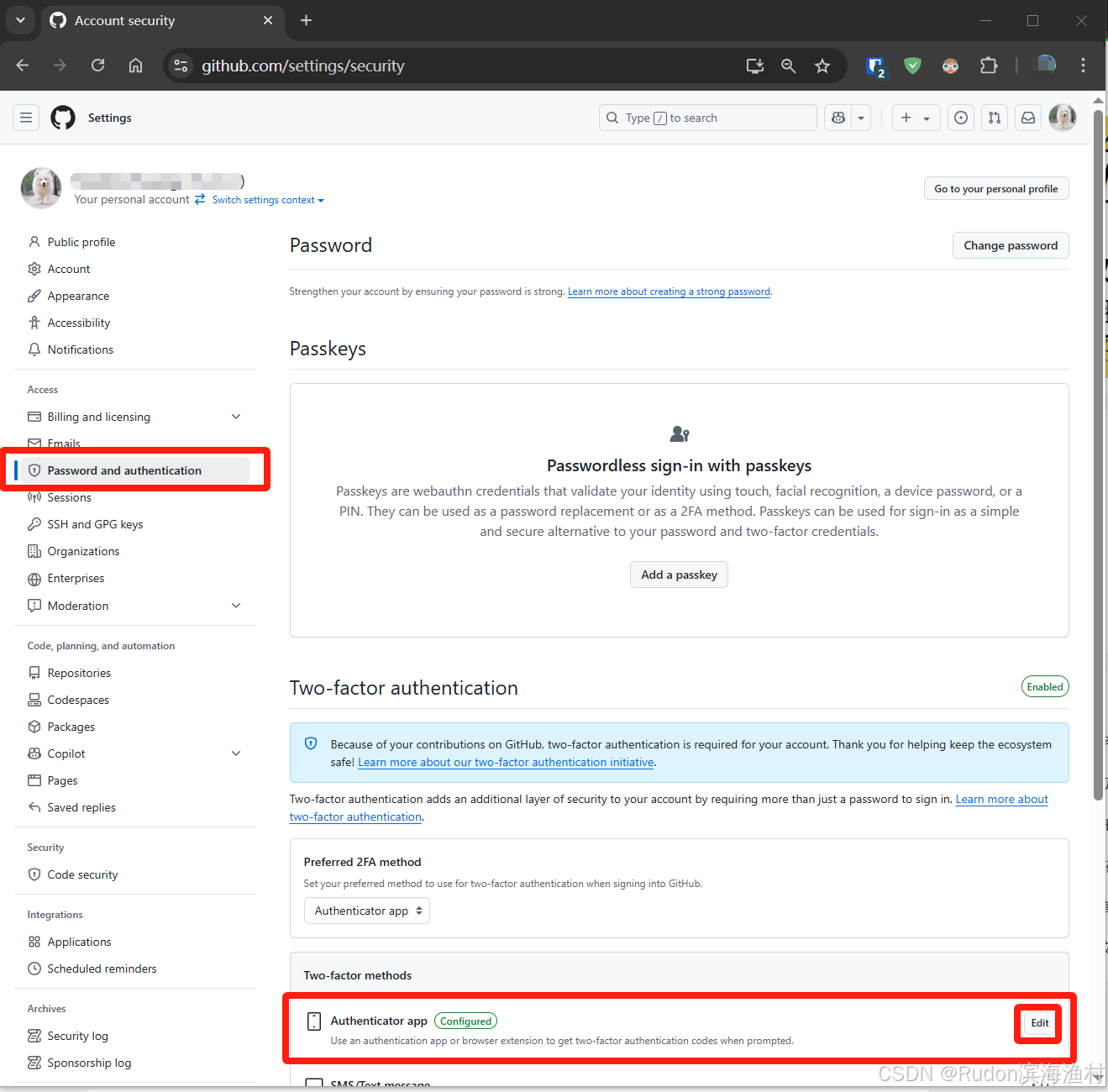解决github因双重认证2FA丢失而无法登录的问题 - 如何通过github-recovery-codes.txt辅助登录github？