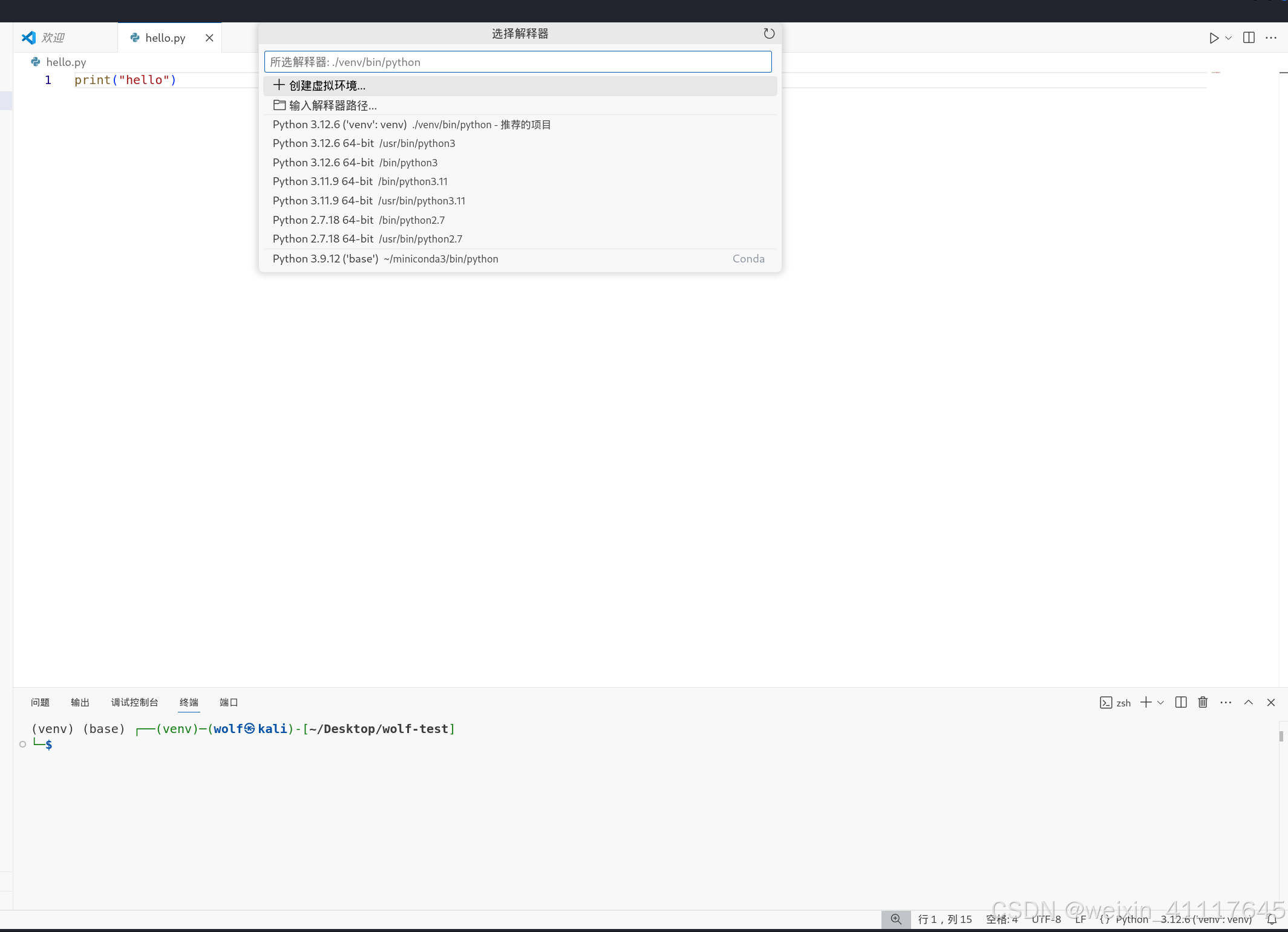 Kali+Python+vscode+venv超强编程环境_kali vscode-CSDN博客