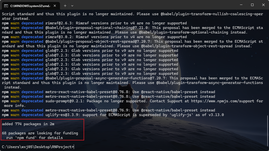 依赖已写入 package.json