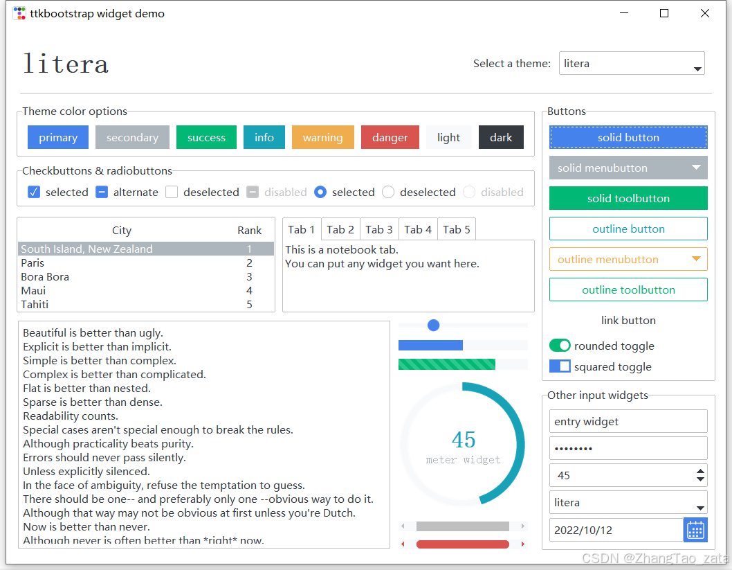 Tkinter -- python GUI学习与使用_python的gui和electron哪个性能好-CSDN博客