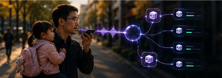 通勤路上掏手机用语音给多个 Agent 布置任务