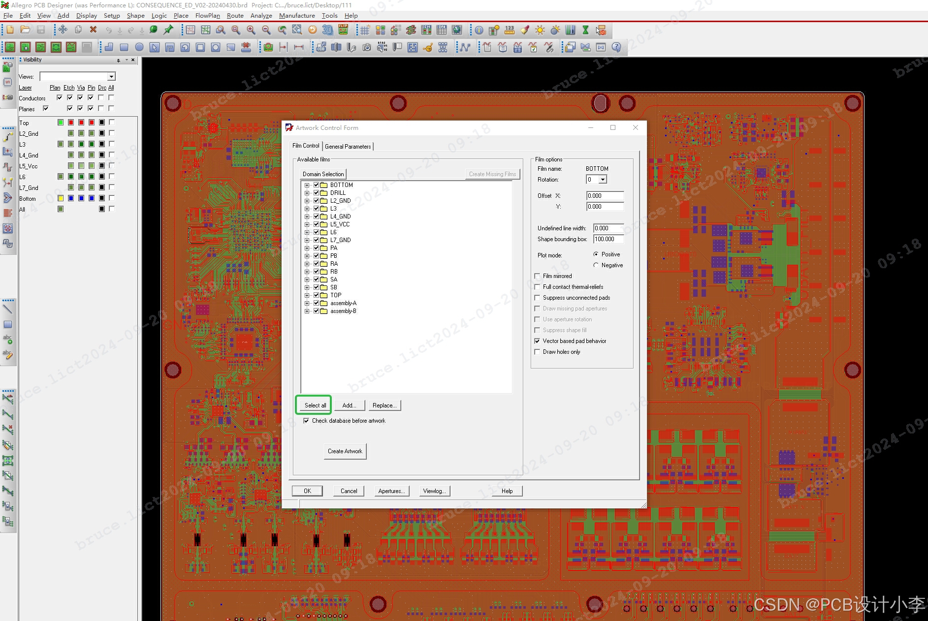 Allegro Graphics Library cadence allegro 中 artwork 光绘设置复用_allegro导出artwork设置-CSDN博客