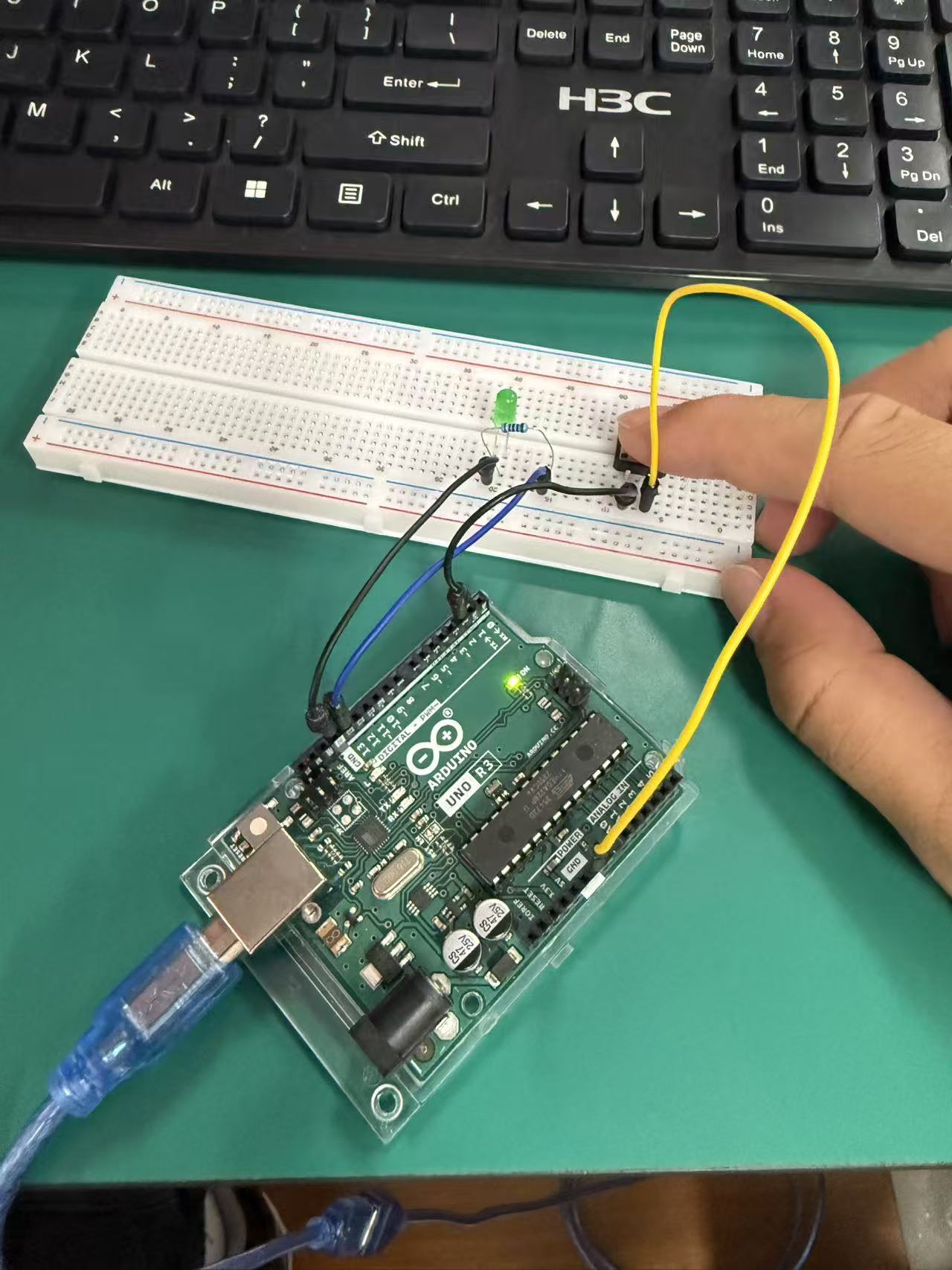 arduino按钮控制led实验指南