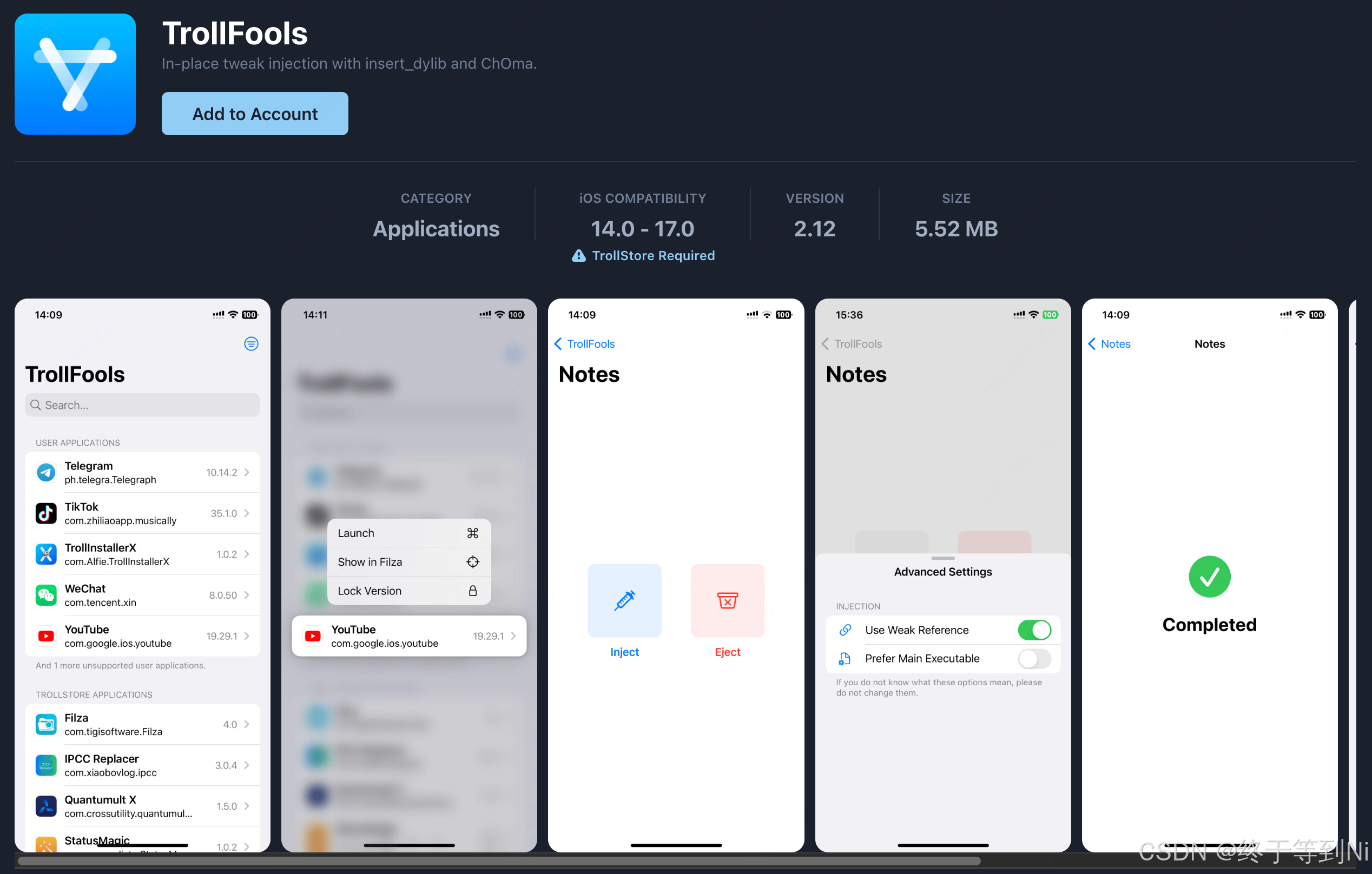 iOS无需越狱实现注入Hook，巨魔TrollFools实现动态库注入_ios注入dylib文件