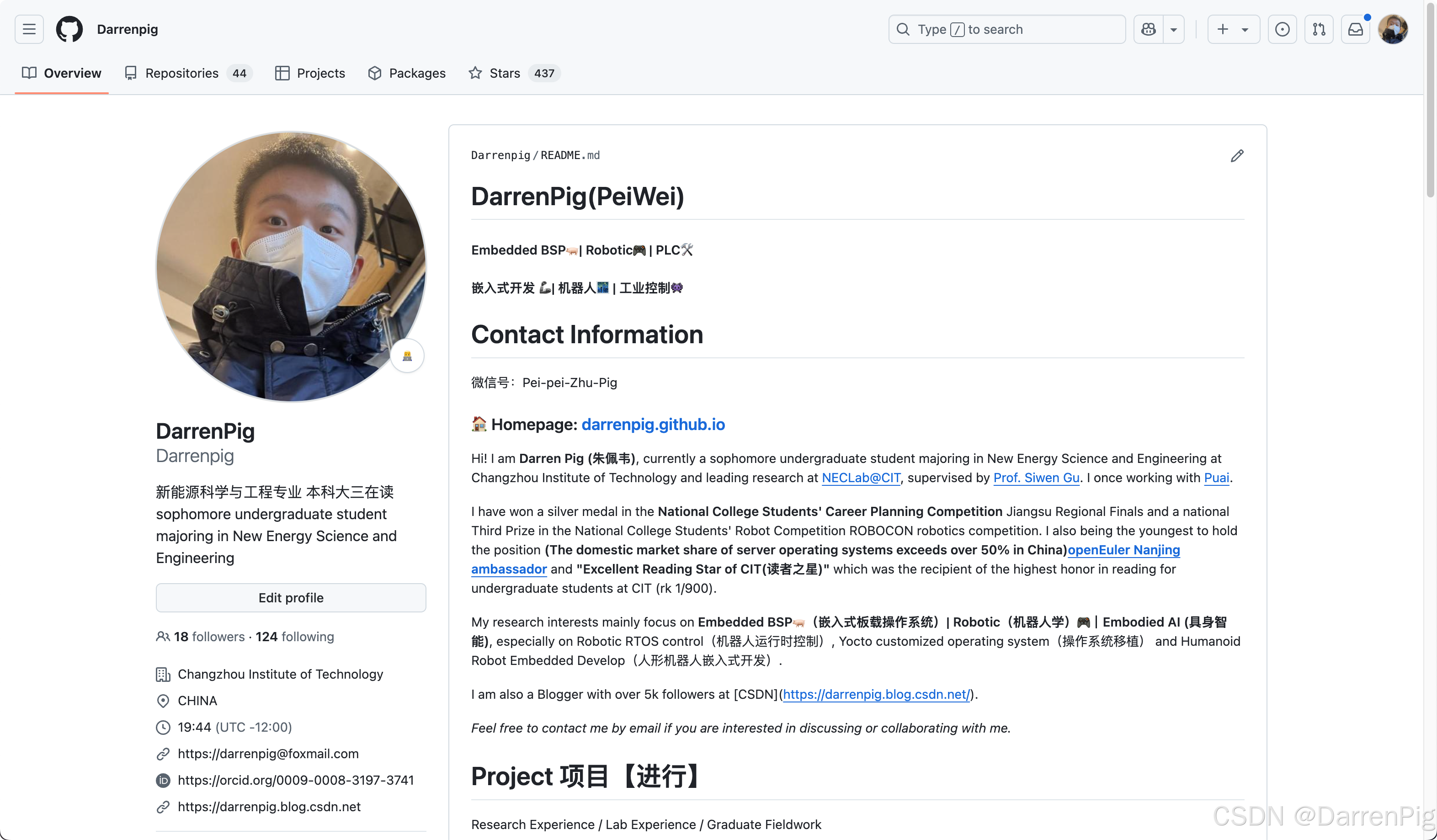 DarrenPig主页