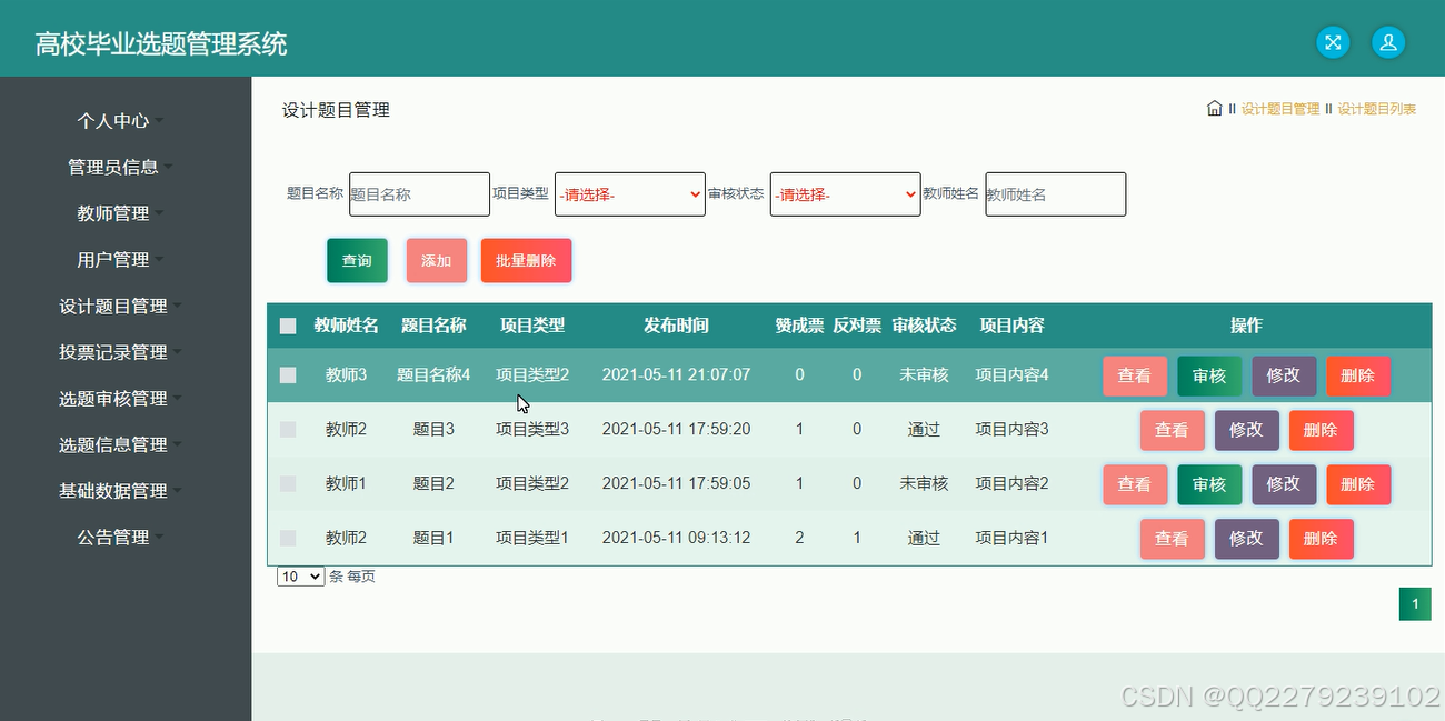 380java jsp ssm高校毕业选题管理系统毕业设计题目选题审核管理(源码