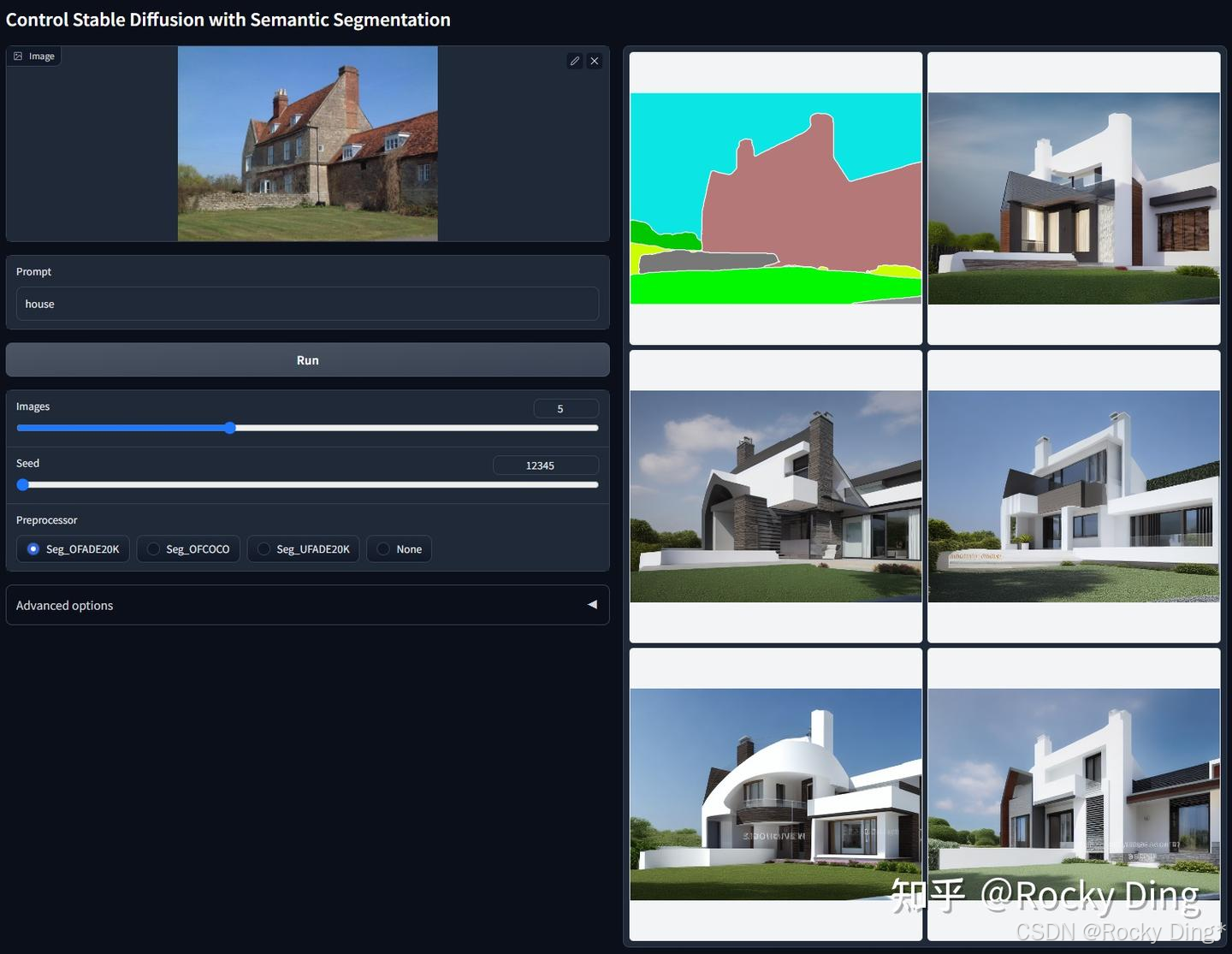 ADE20k标注体系的语义分割图