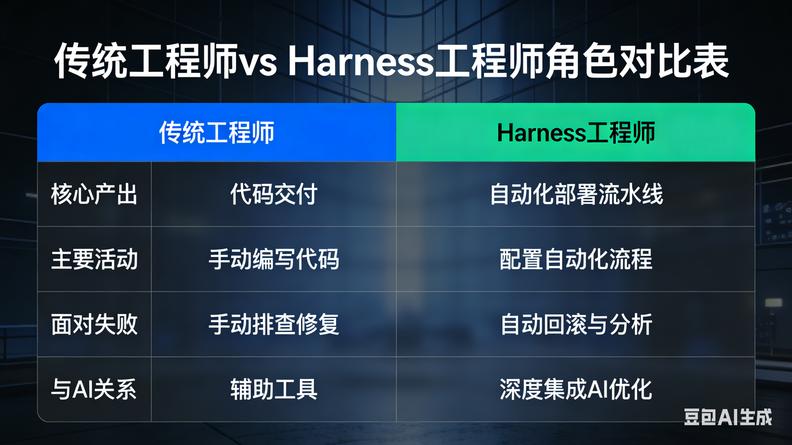 ![[图4：传统工程师 vs Harness工程师角色对比表 - 用图表形式呈现上述对比]](https://i-blog.csdnimg.cn/direct/33010954a71f44e487b5be48fec2169b.png