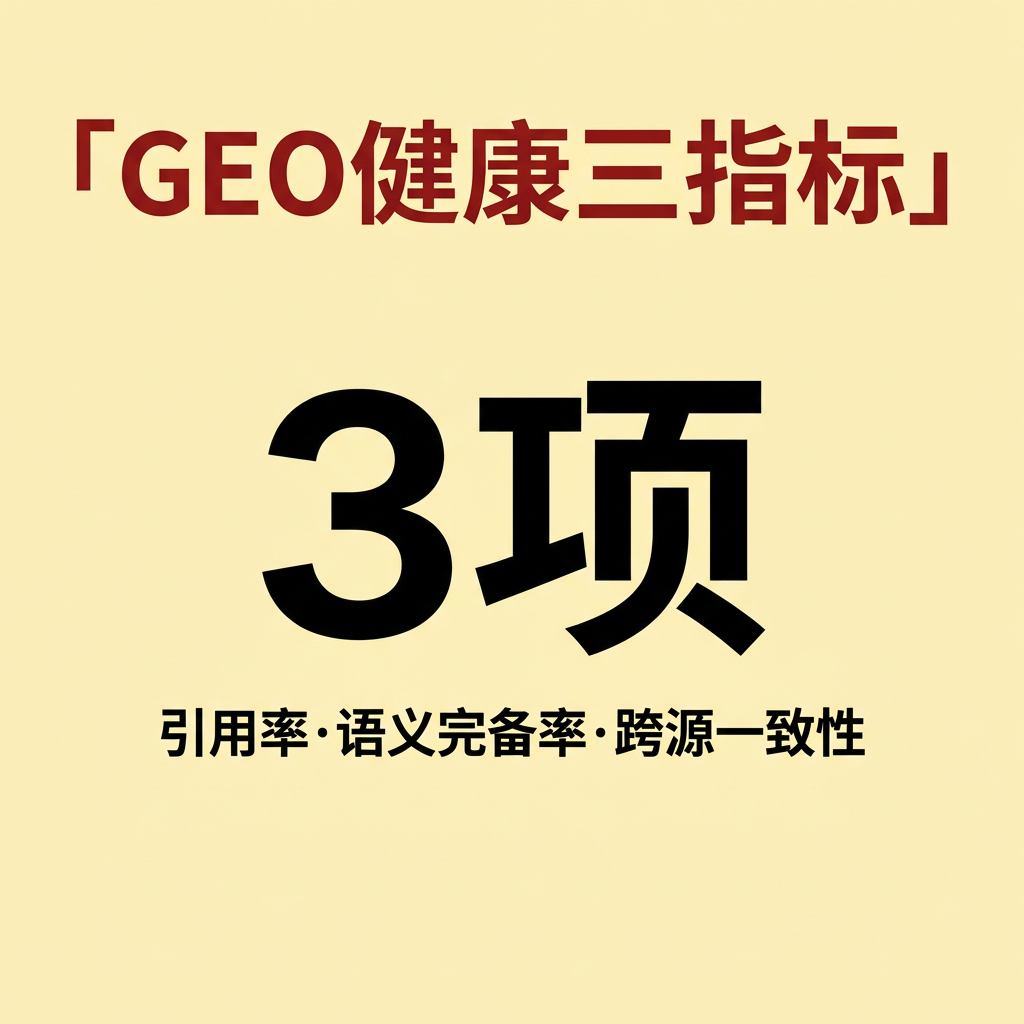 GEO健康三指标