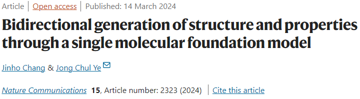 Bidirectional generation of structure and properties through a single molecular foundation model