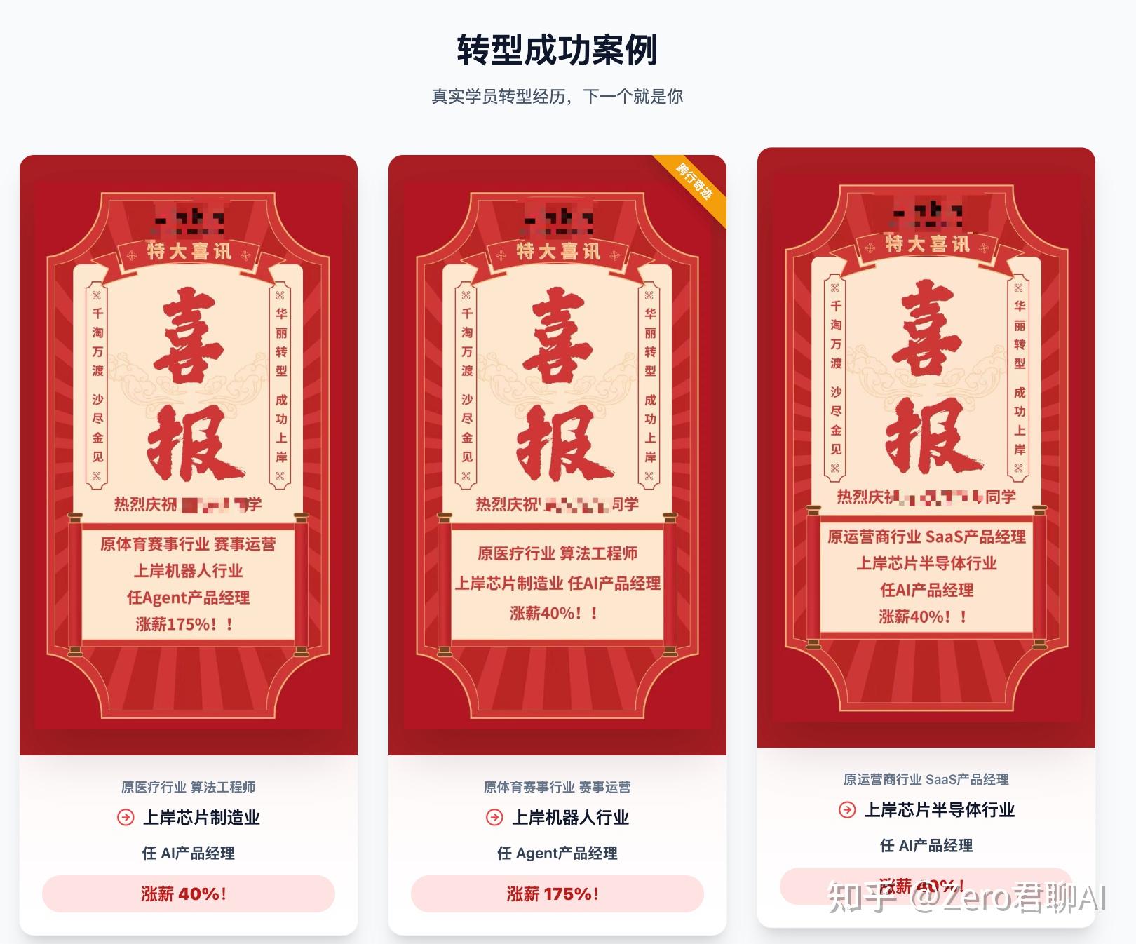 学员转型 AI 产品经理成功案例