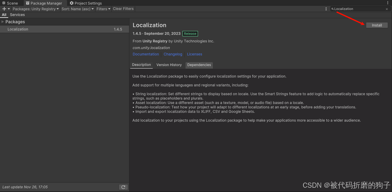 Unity之（多语言）Localization本地化工具_unity localization