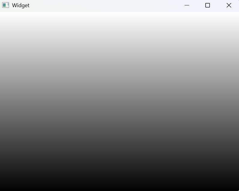 QWidget {
background-color: qlineargradient(x1:0, y1:0, x2:1, y2:0, stop: 0 #fff,
stop: 1 #000);
}