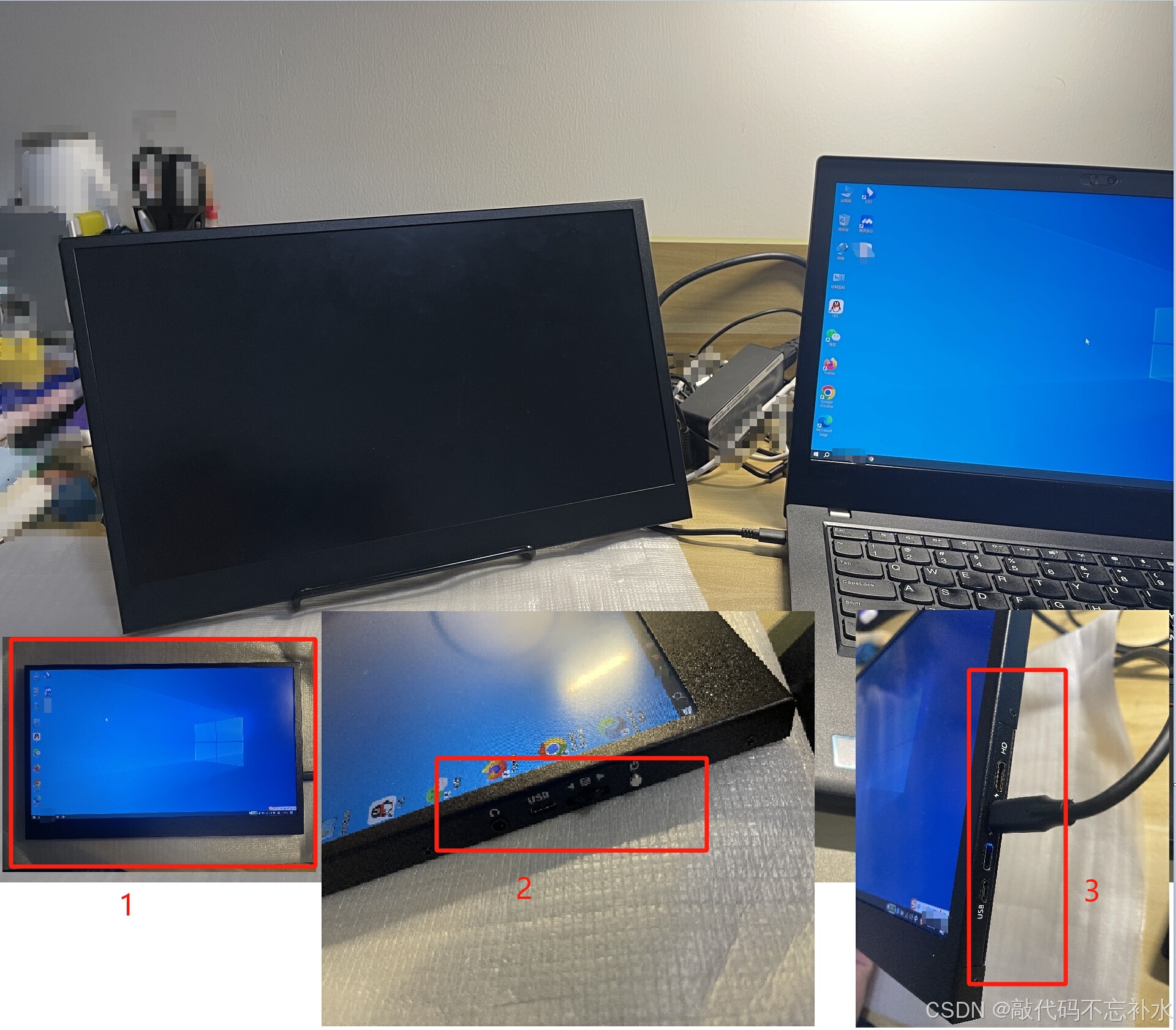 ThinkPad T480拆机屏幕改装：便携式显示器DIY指南