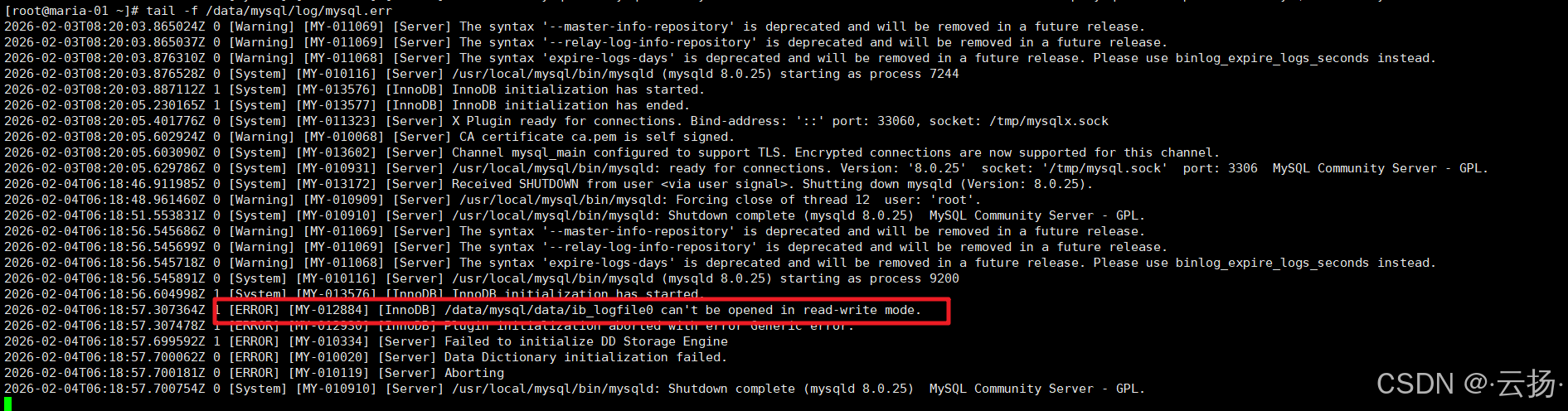 MySQL错误日志Error Log完全指南：从配置到故障排查实战_mysql错误日志在哪-CSDN博客