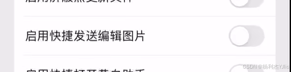 黄白助手 启用快捷发送编辑图片开关状态特写