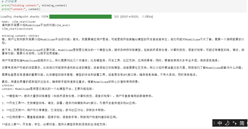 模型回答截图