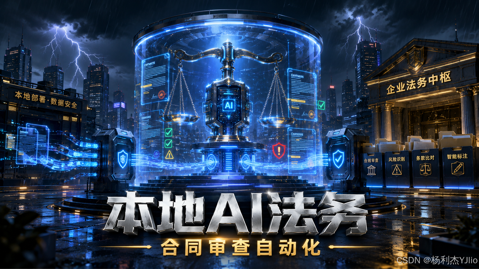 本地 AI 法务合同审查封面