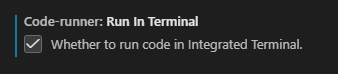 runinterminal;