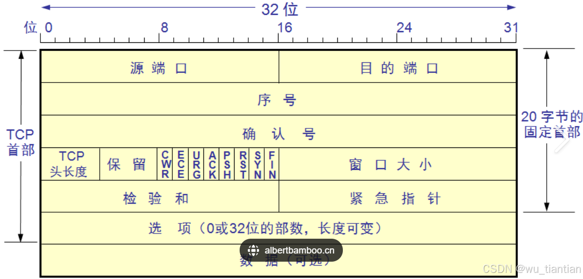 Tcp协议头