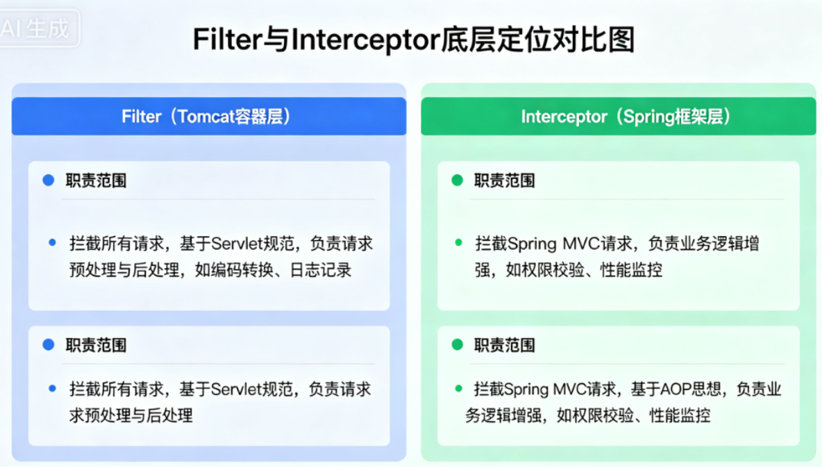 【Java】Filter与Spring MVC Interceptor(拦截器)核心区别(附带测试源码)-CSDN博客